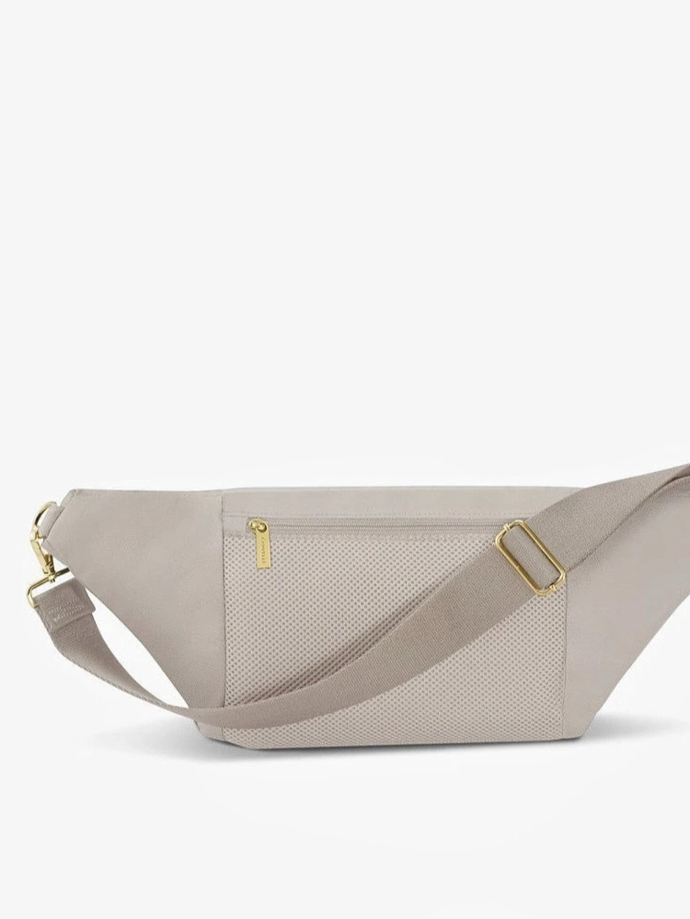 Canvelle Crossbody Fanny Pack Grey Oversized + Jacquard Strap - Picture 5 of 14